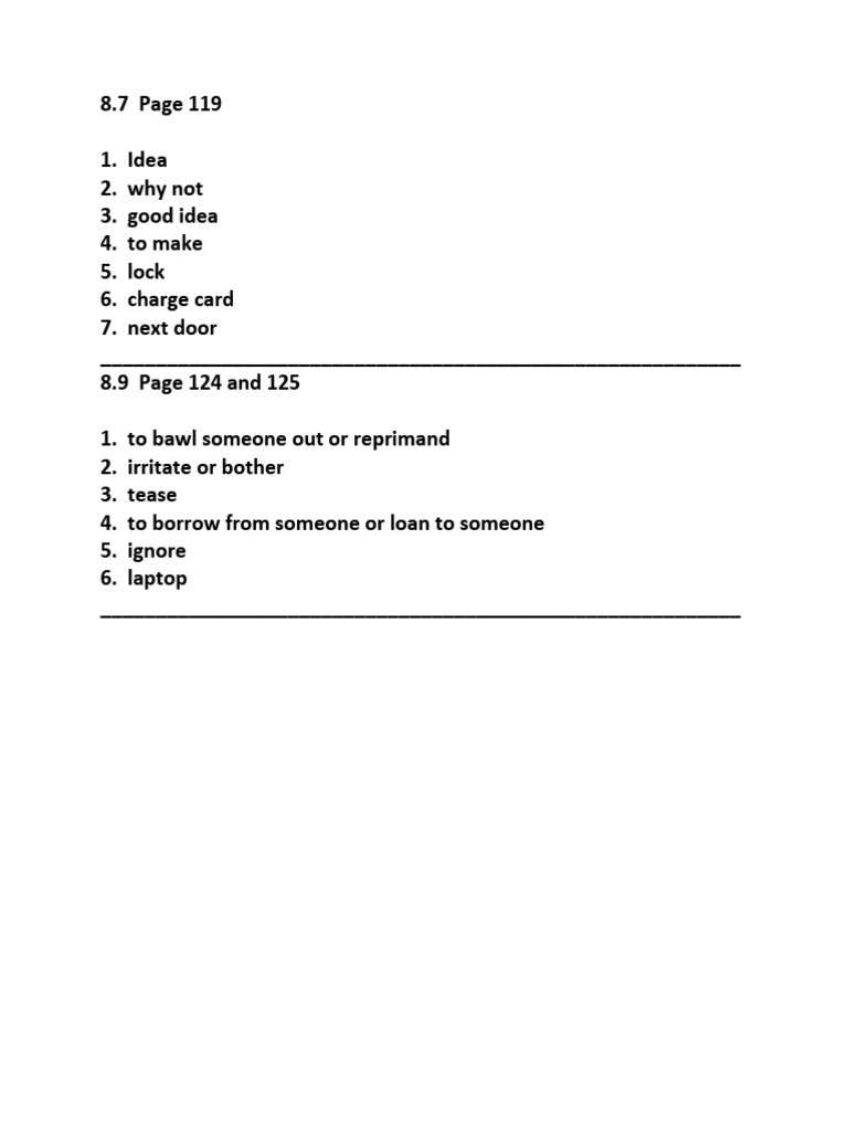 Unit+8 7+and+8 9++vocabulary | PDF