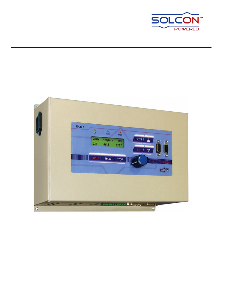 Solcon Rmu. Instruction Manual 2012 | PDF