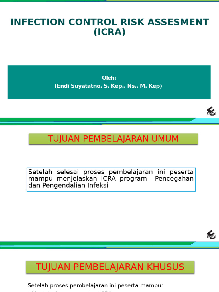 Infection Control Risk Assesment Lmpi | PDF