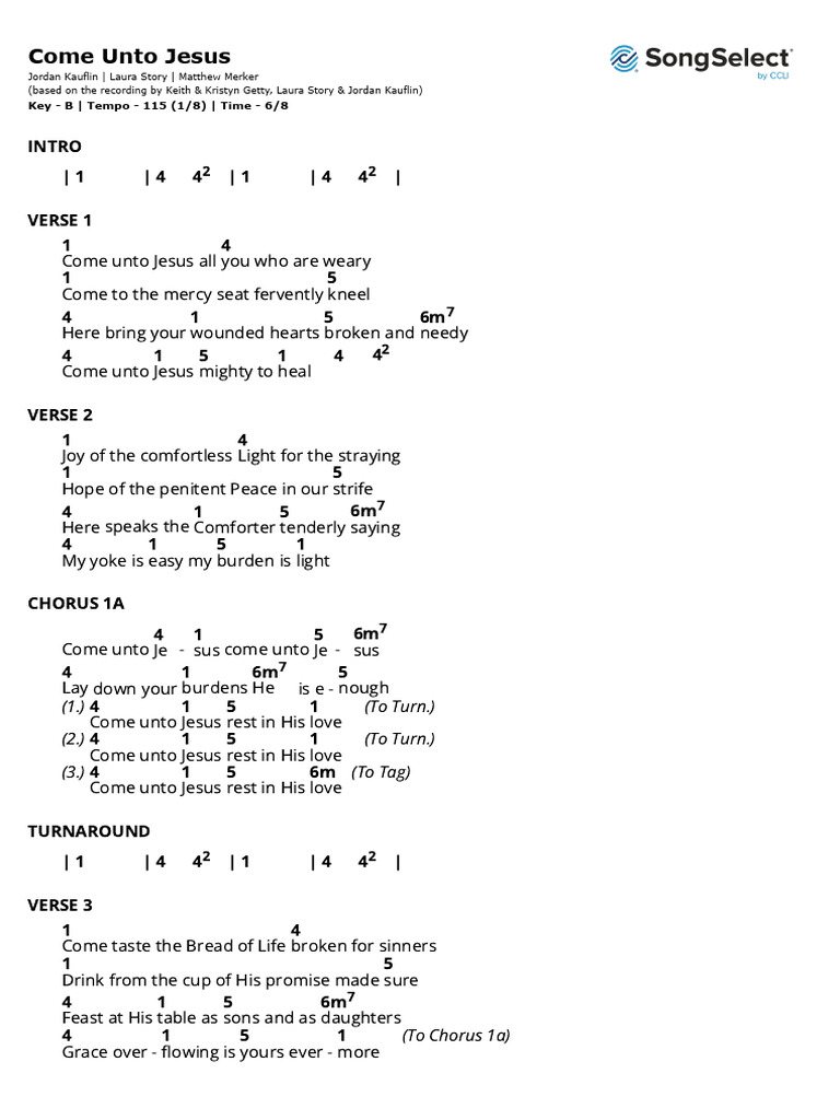 come-unto-jesus-chords-b-pdf