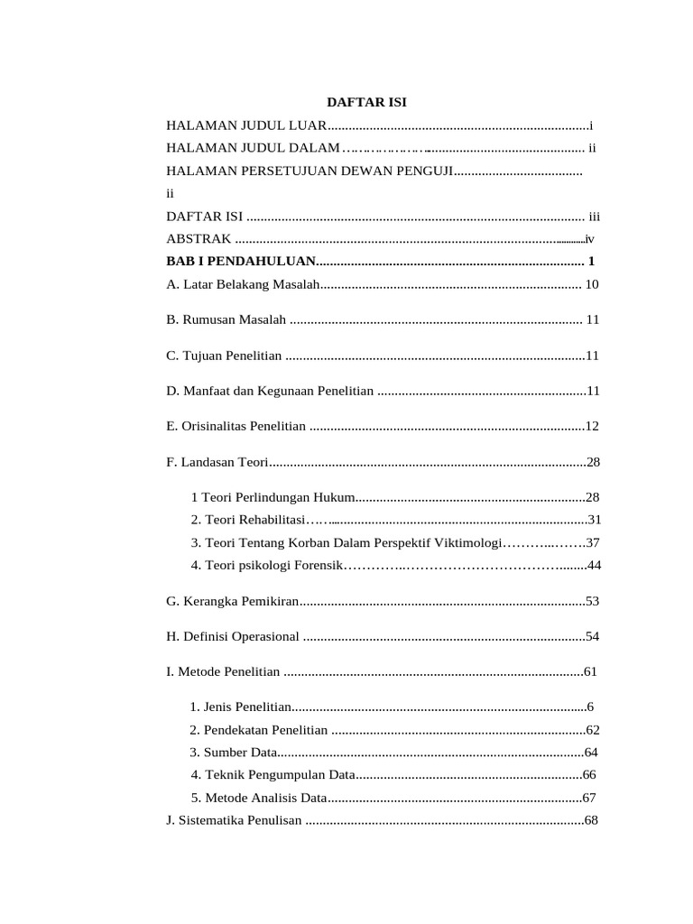 Daftar Isi | PDF