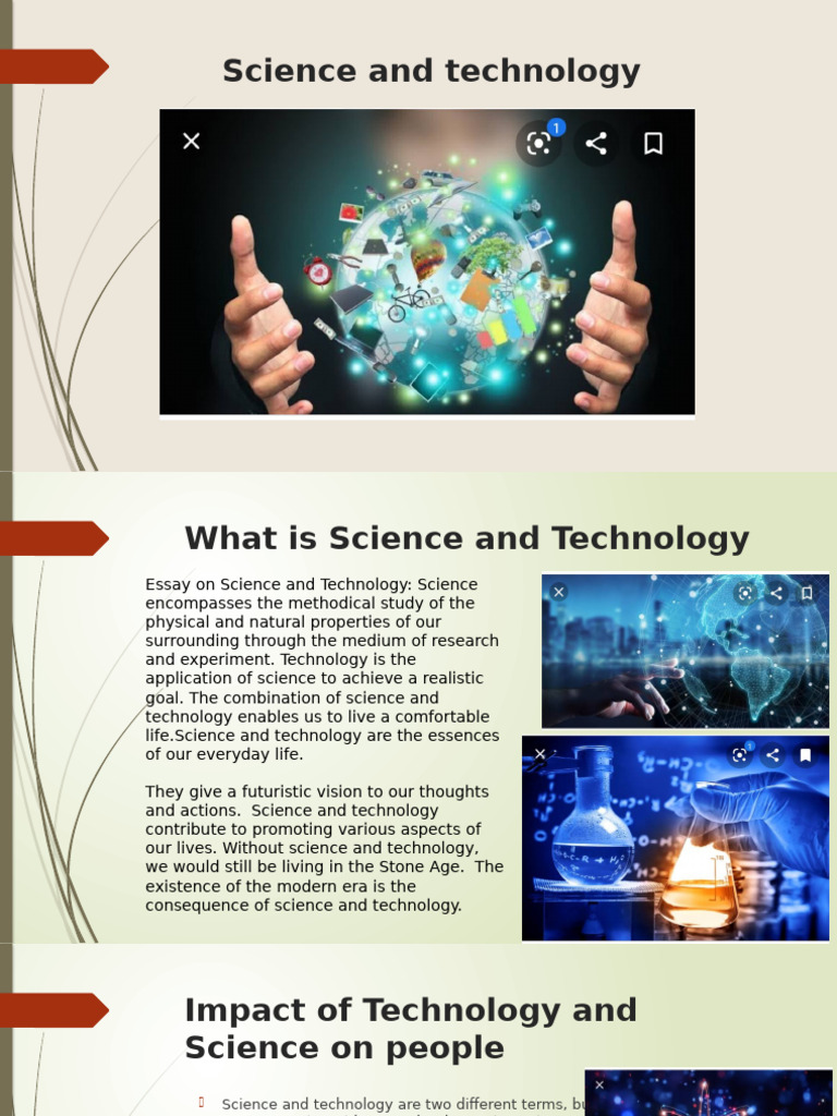 Presentation On Science And Technology Pdf