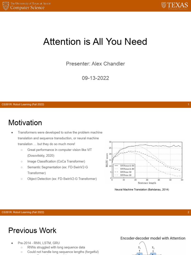 Attention Is All You Need Presentation | PDF