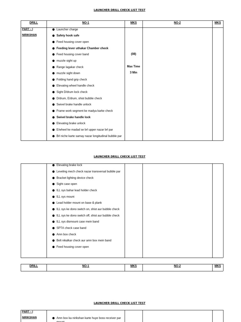 Ags check list form pdf