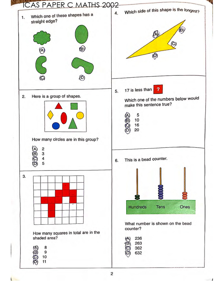 Icas Maths Paper C | PDF