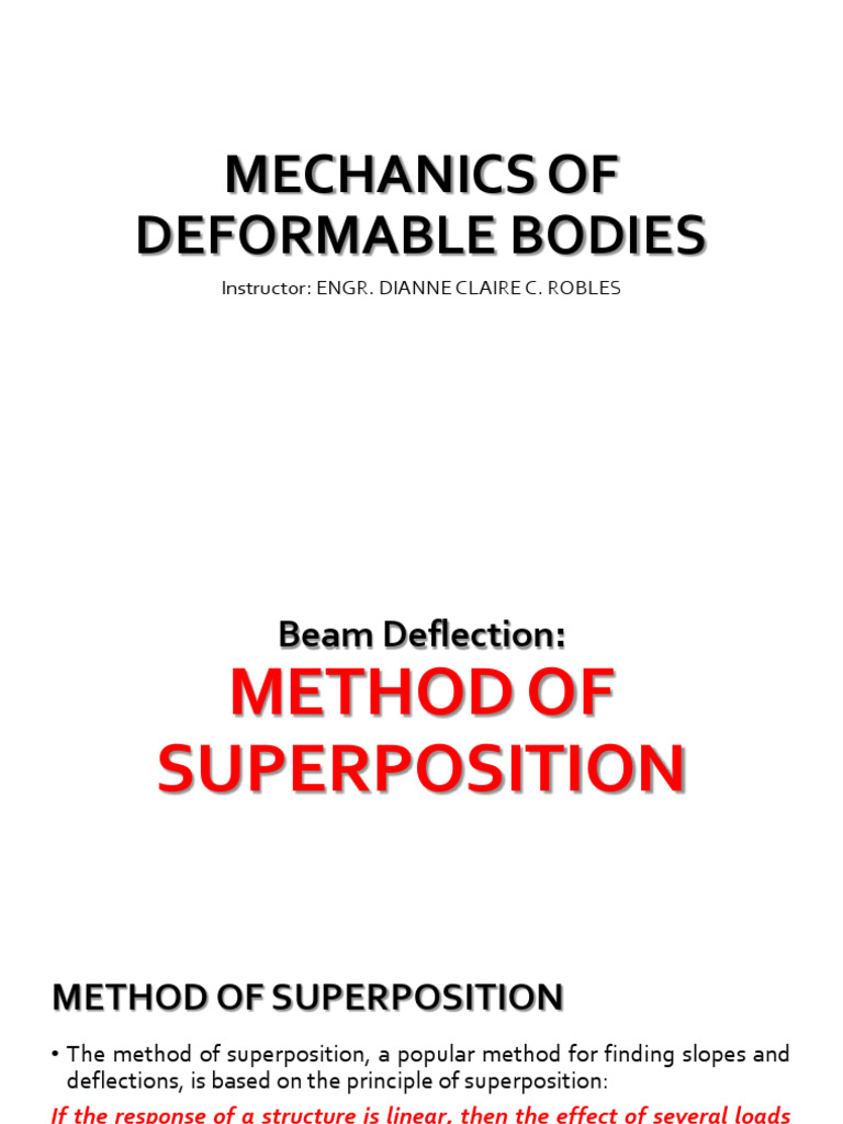 9 Superposition Method Area Moment Method | PDF