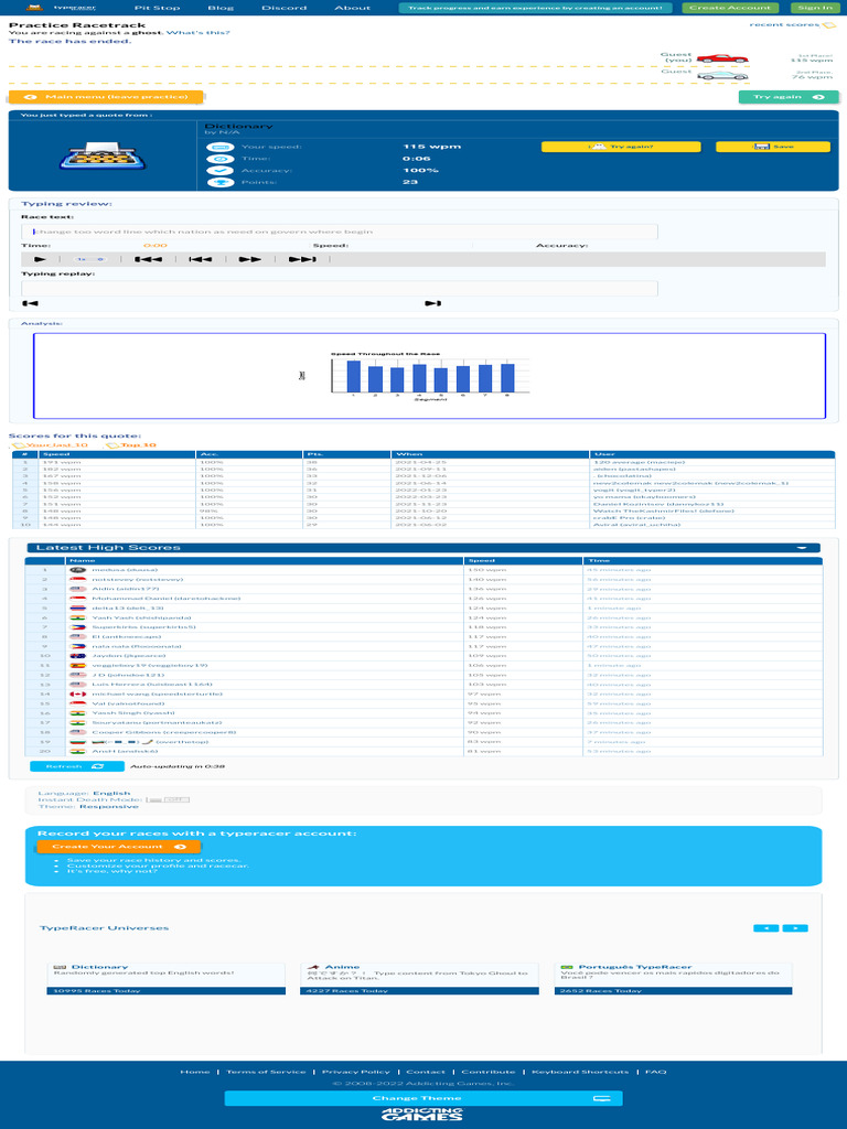 Image Result For Typeracer Play Typing Games And Race Friends