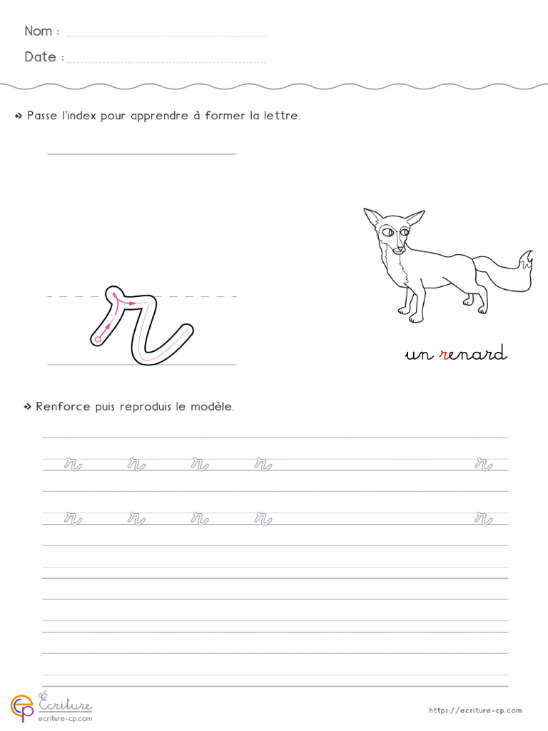 18 Ecriture Maternelle Gs Debut D Annee CP Ecrire Lettre R | PDF