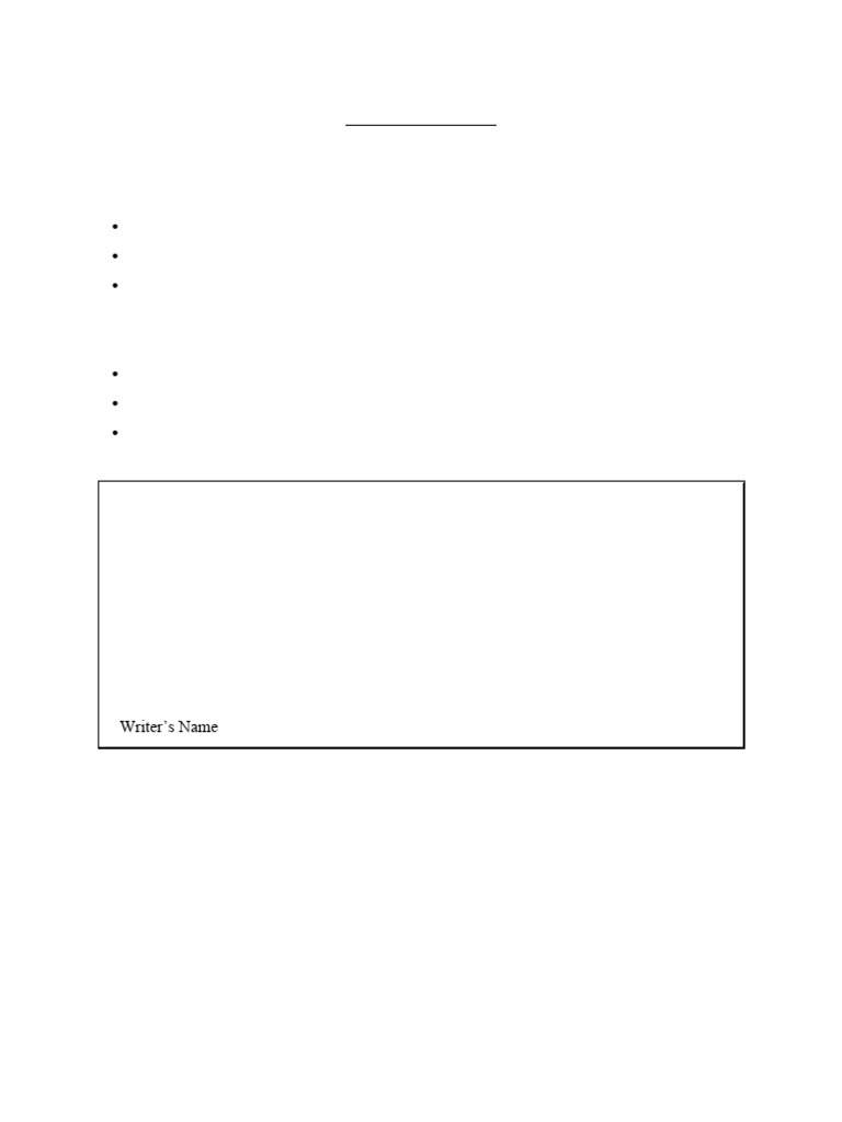 Message writing pdf