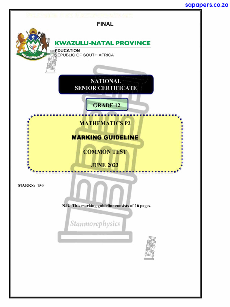 2023 kzn june p2 memo pdf