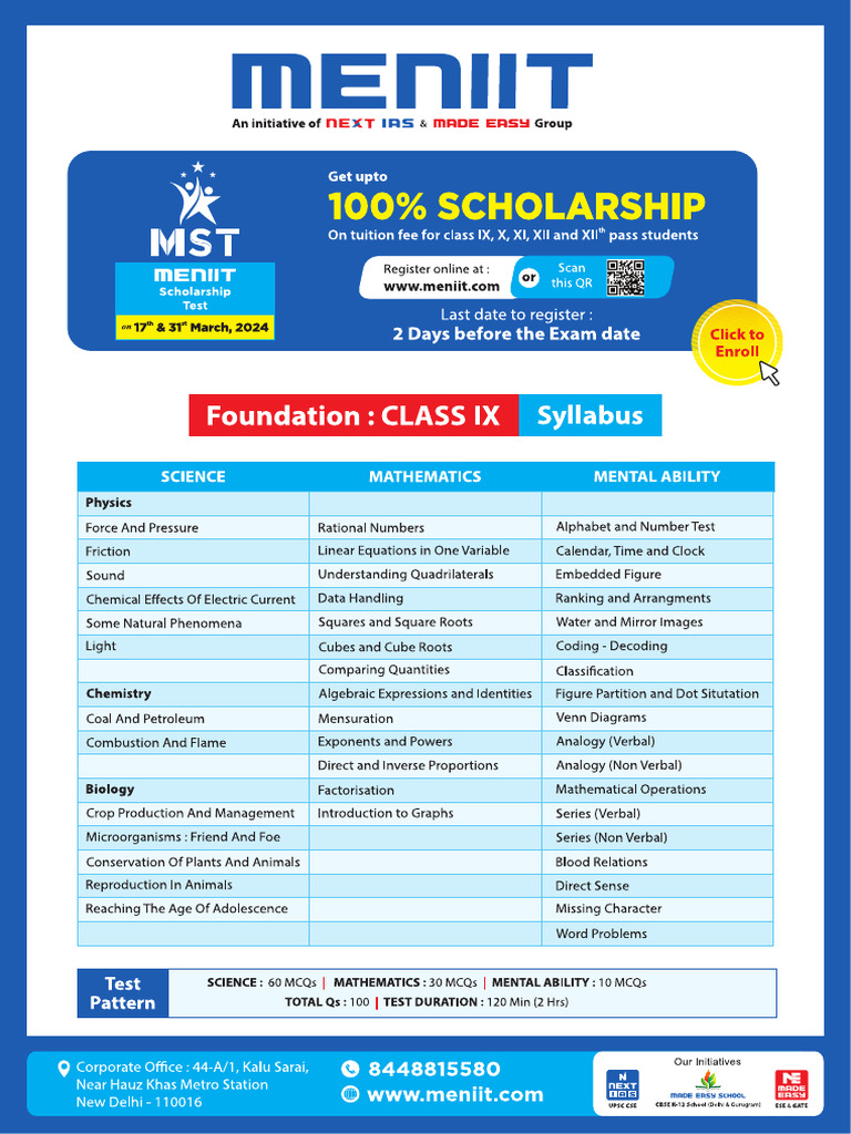 MST Syllabus 5794673 PDF