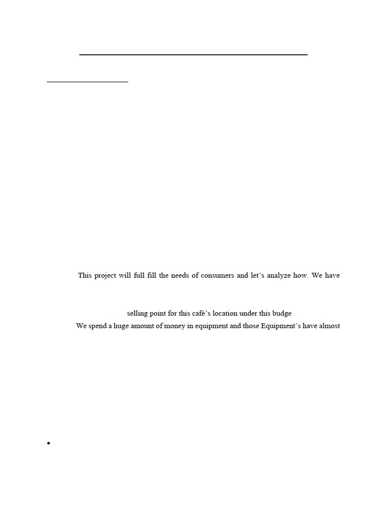 Coffee Cafe Project | PDF