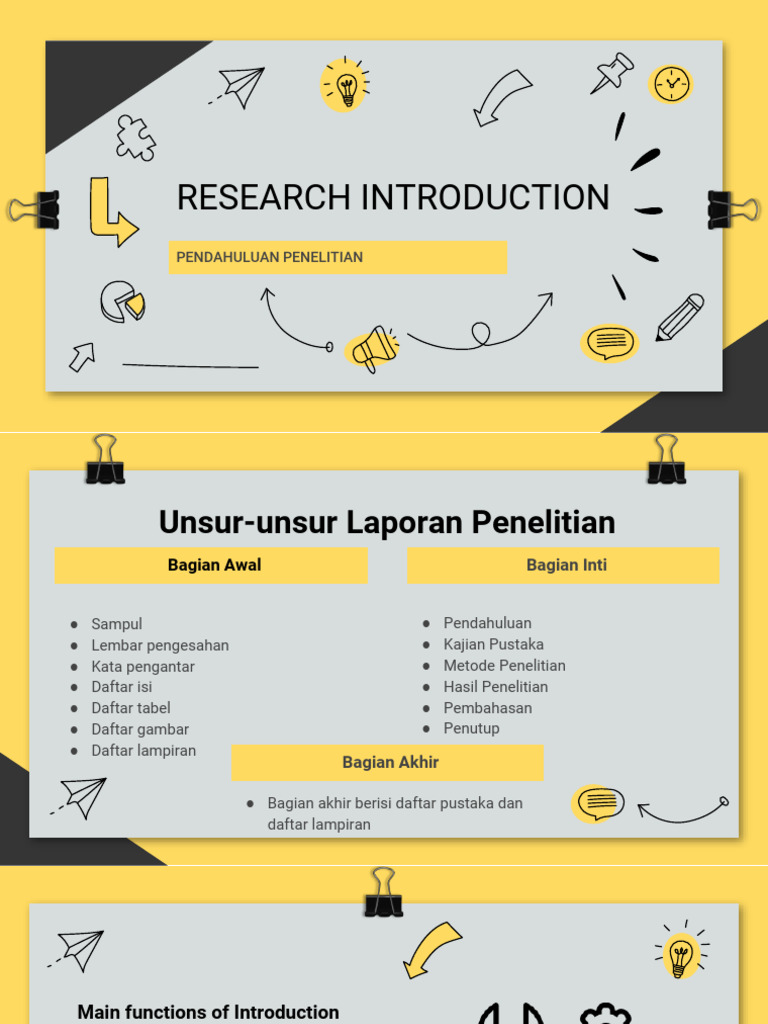 Research Introduction: Pendahuluan Penelitian | PDF
