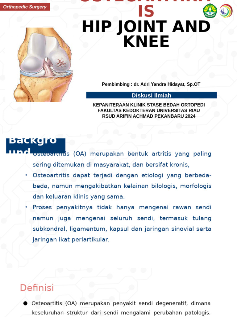Osteoarthritis Hip and Knee | PDF