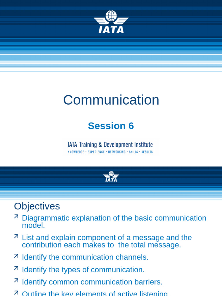Session 6 - Communication | PDF