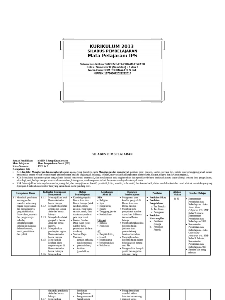 Silabus | PDF