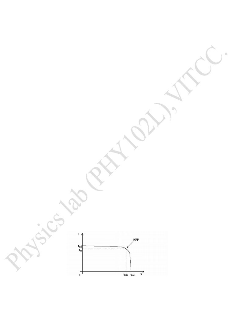 Exp 6 - Solar Cell | PDF