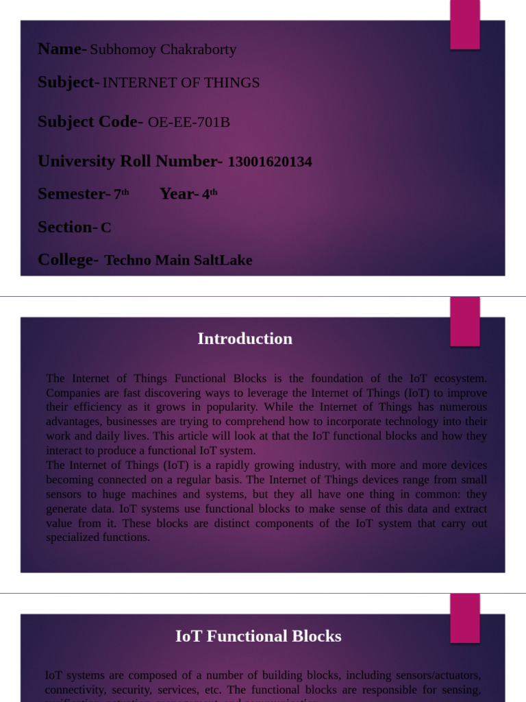 IOT Presentation | PDF