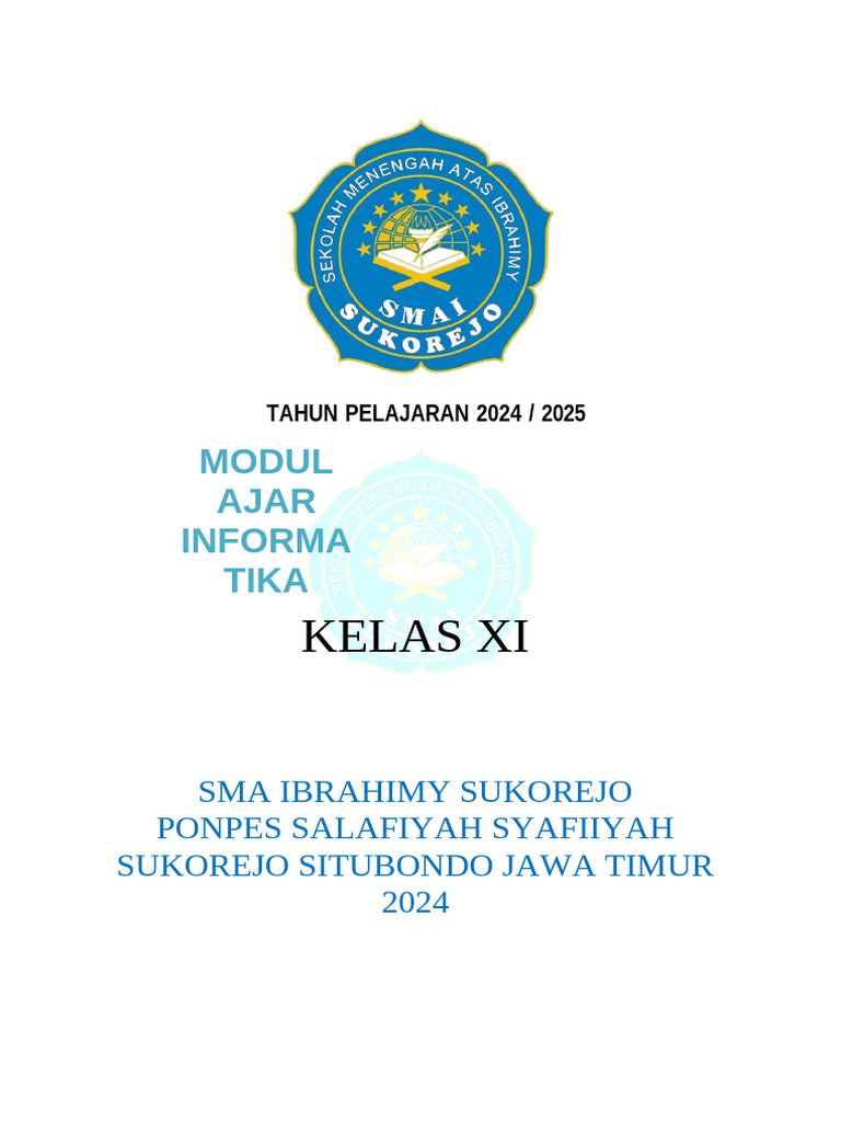 Modul Informatika Kelas XI SMA 2024 | PDF | Karier & Perkembangan