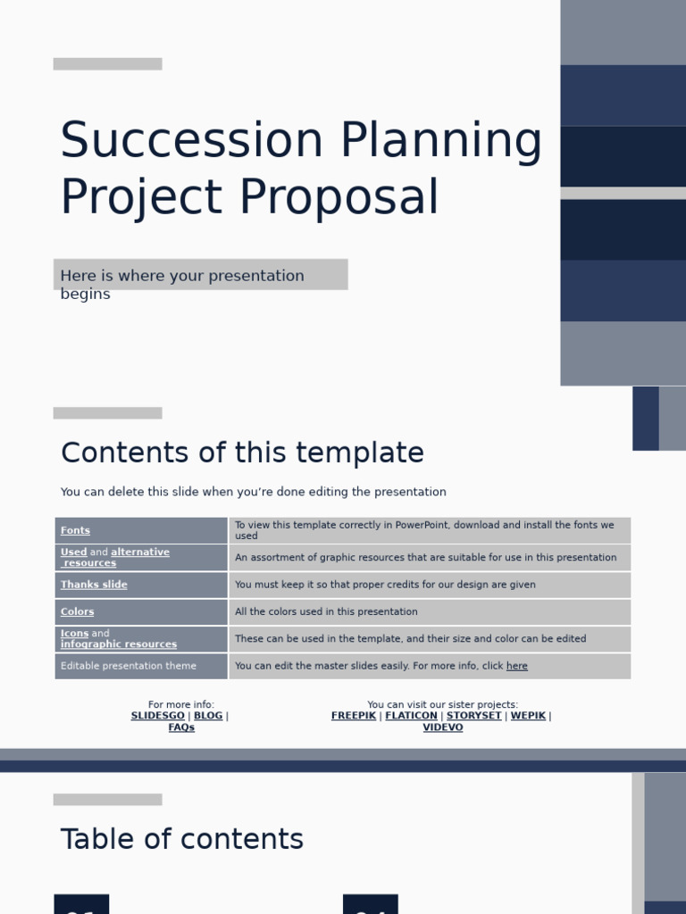 Succession Planning Project Proposal by Slidesgo | PDF