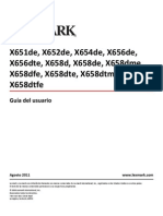 Manual Lexmark X656de - 8059617 - Es