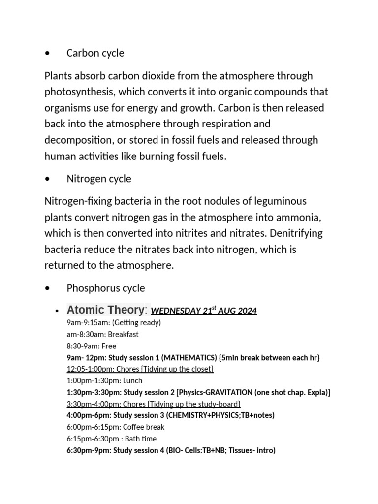 Carbon Cycle | PDF