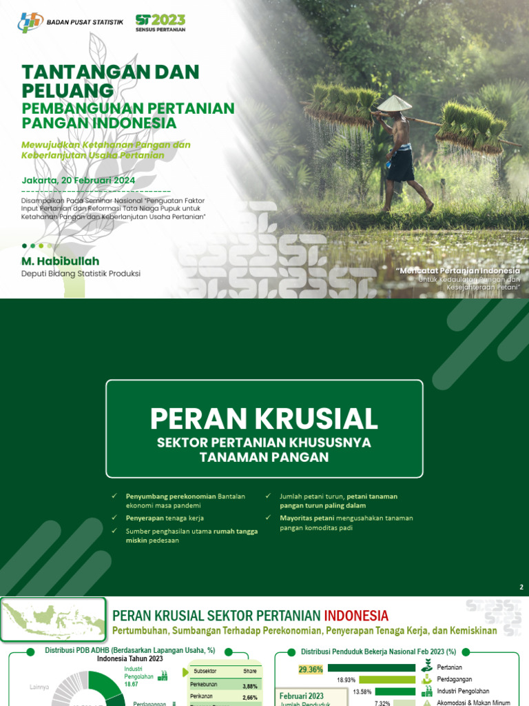 Ketahanan Pangan dan Pertanian Indonesia | PDF