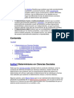 El Determinismo Es Una Doctrina Filosófica Que Sostiene Que Todo Acontecimiento Físico