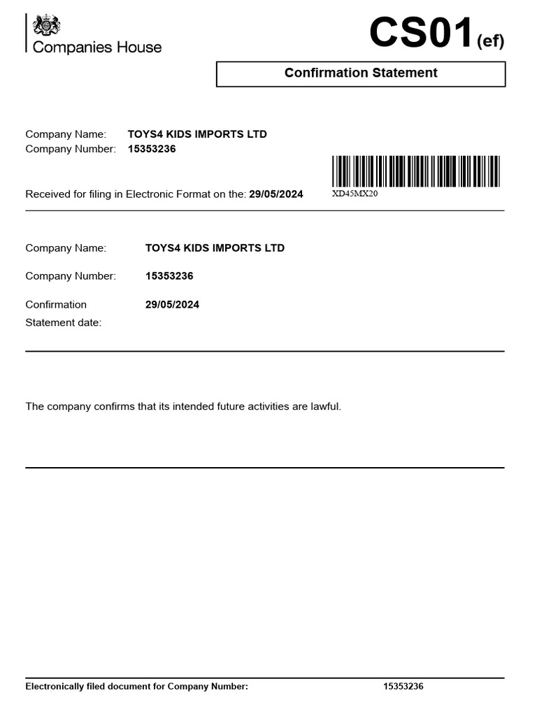 cs01 - 2024-05-29t4kil Shares | PDF