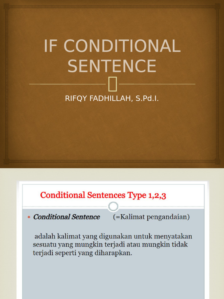 If Conditional Sentence Dil PPL | PDF