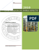 Evaporador de doble efecto laboratorio integral III