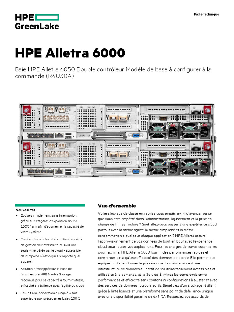 HPE Alletra 6050 Dual Controller Configure-To-Order Base Array ...
