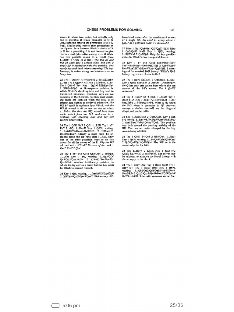 Chess Problem Solving-Part-3 | PDF