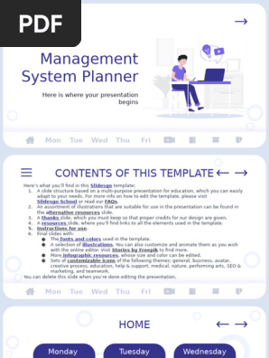 Management System Planner by Slidesgo