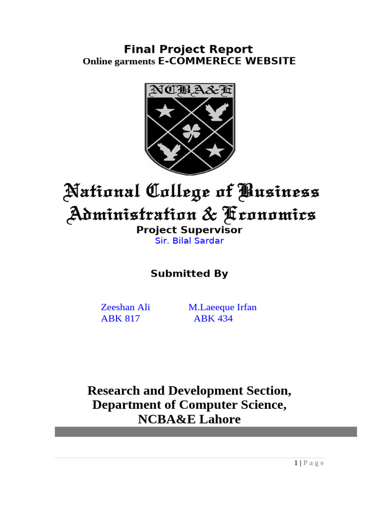 Final Report Template (1) - 1111 | PDF