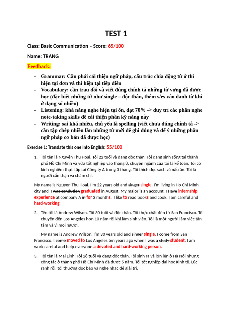 THE FUNDAMENTALS OF COMMUNICATION TEST visual data 3