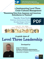 Difficulties in Implementing Level Three Leadership in Cross-Cultural Management