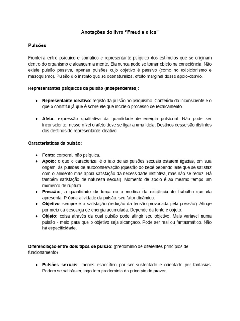 Freud E O Inconsciente Pdf