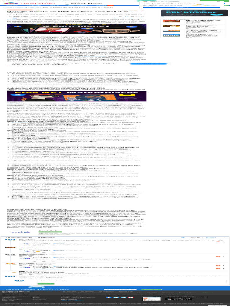 How To Create An NFT For Free and Sell It in 2024 DesiDime | PDF