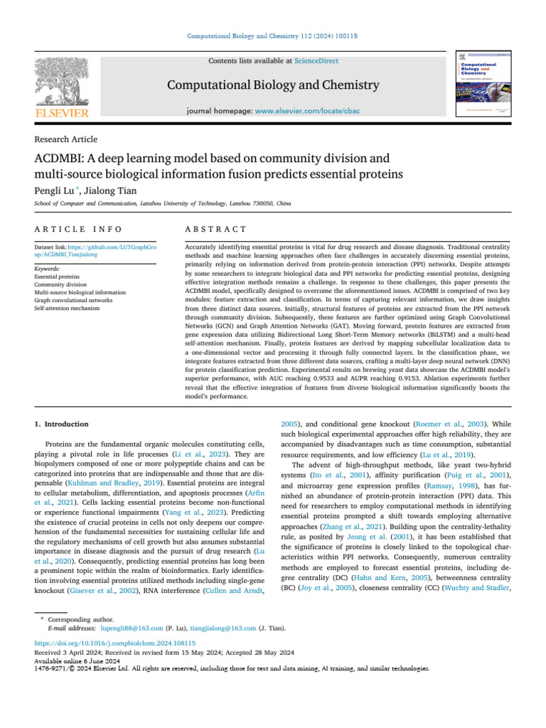 ACDMBI A Deep Learning Model Based On Community Divisio - 2024 ...