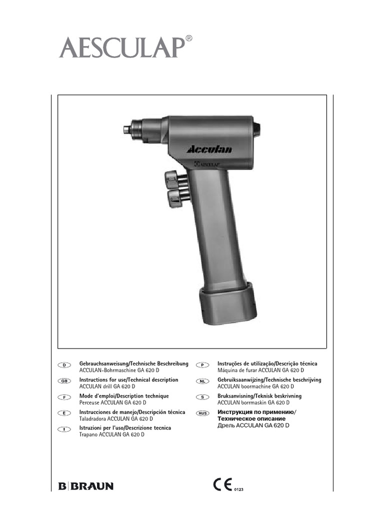 AESCULAP ACCULAN GA 620 D Instructions For Use | PDF