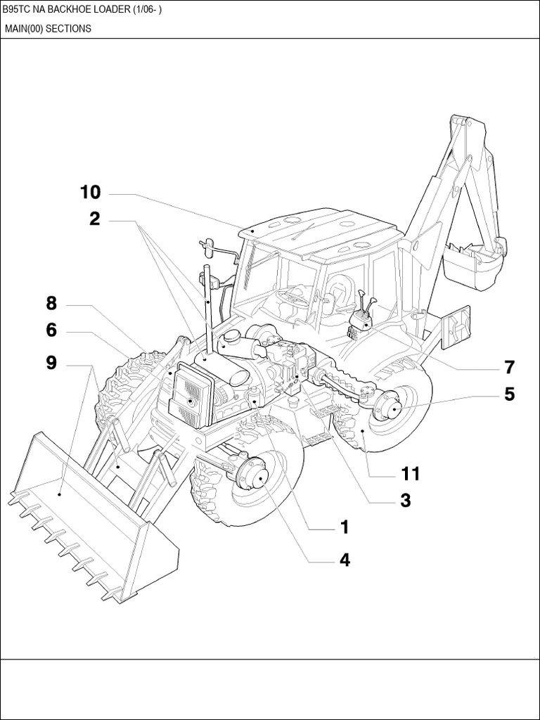 B 95 TC - Backhoe Loader 1 - 06 | PDF