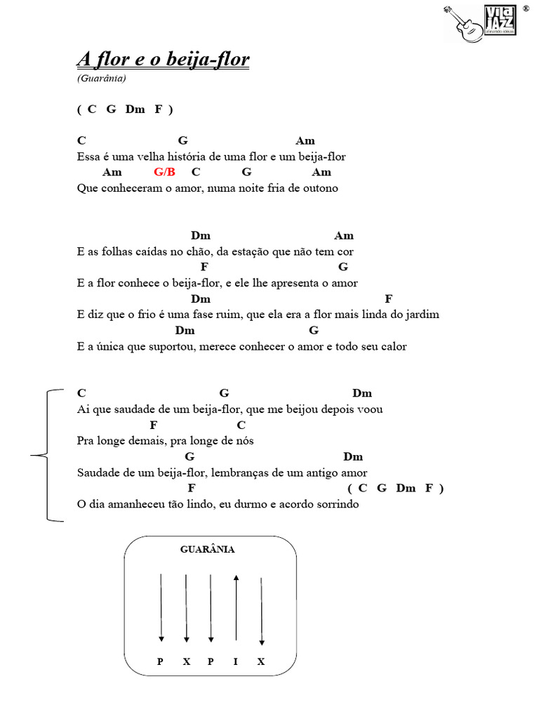 A flor e o beija-flor - Cifra | PDF