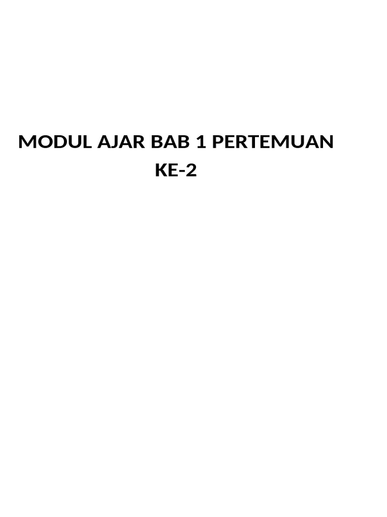 Bab 2 - Pekan Ke 1 Ilmu Pengetahuan Kls 6 | PDF