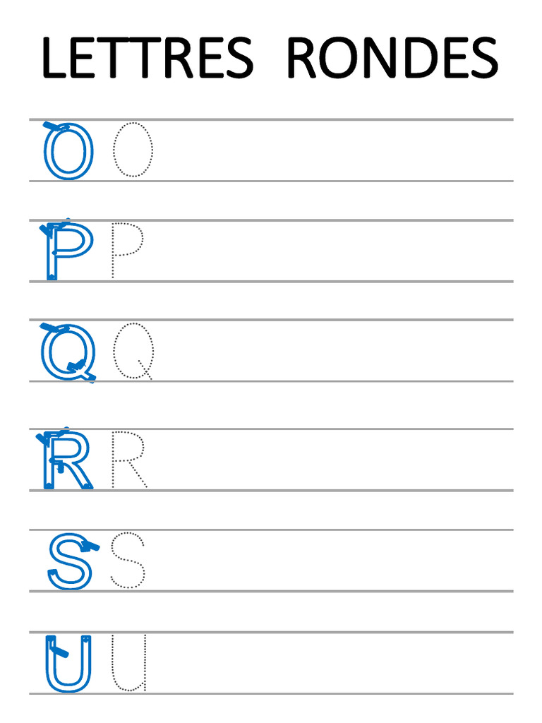 MS GS Lettres Rondes | PDF