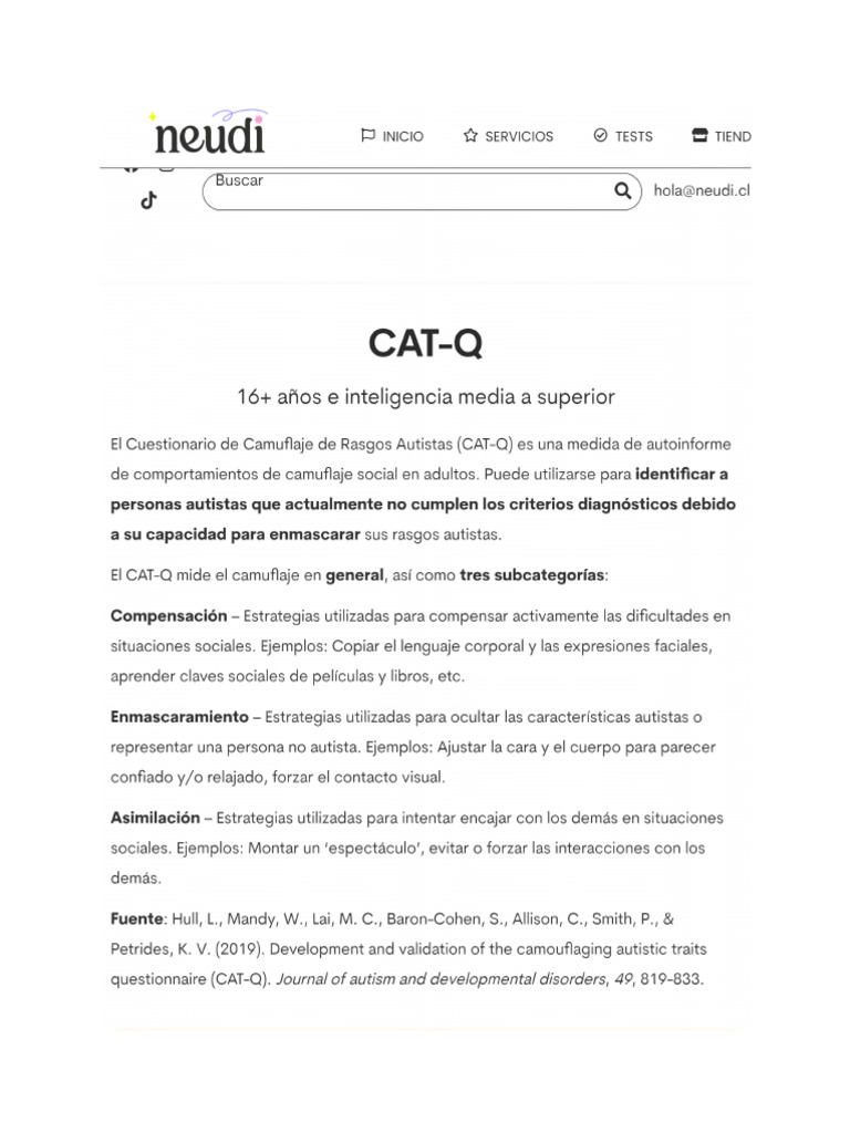Neudi Resultados CAT Q | PDF