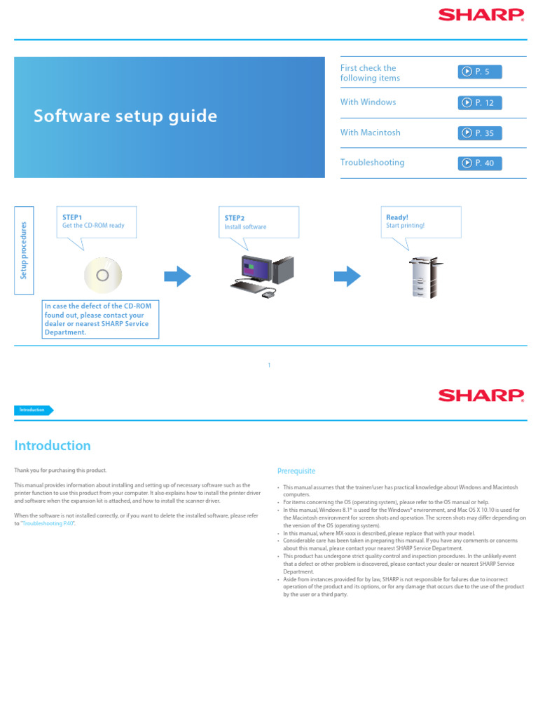 Color Advanced and Essentials V SoftWareSetupGuide | PDF | Operating ...