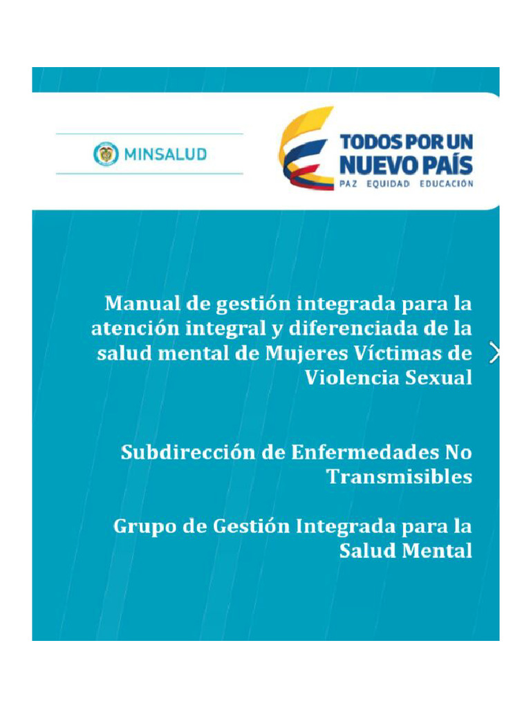 Manual de Gestion Integrada para La Atencion Integral y Diferenciada de ...