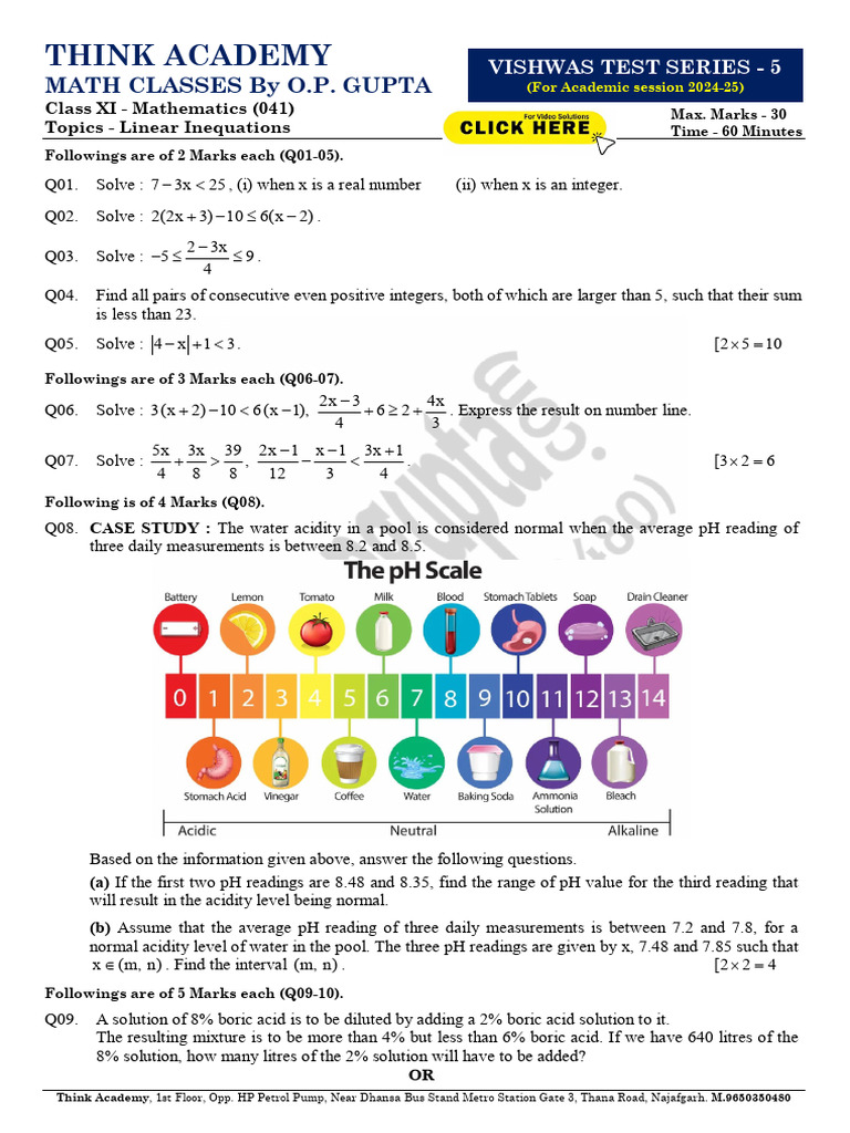 VTS-5-Linear Inequations (O.P. GUPTA) | PDF | Numbers | Mathematics