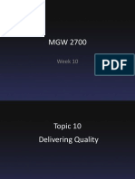 Delivering Quality